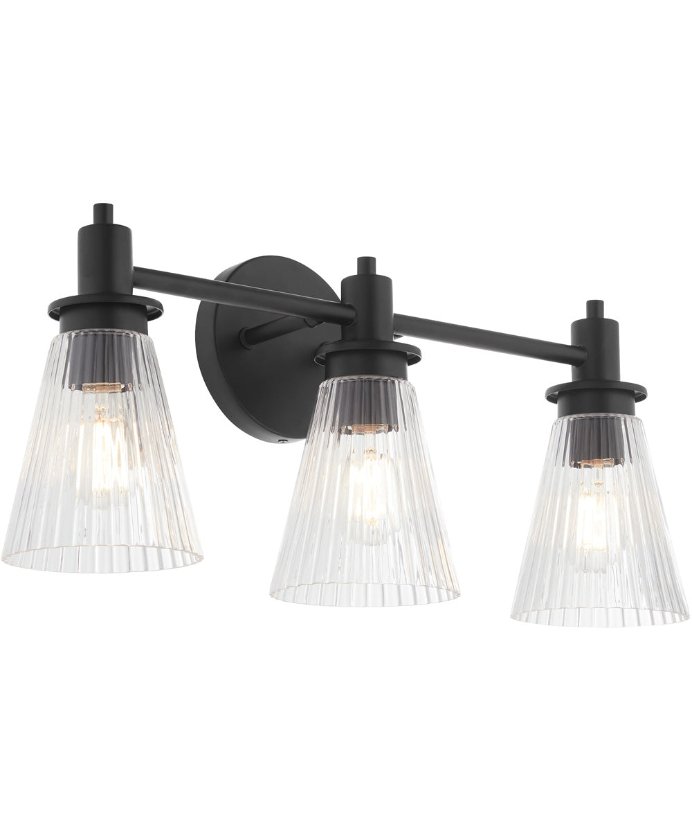 Lawton 3-light Bath Vanity Light Matte Black