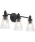 Lawton 3-light Bath Vanity Light Matte Black