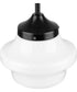 School House 1-Light Mini-Pendant Matte Black