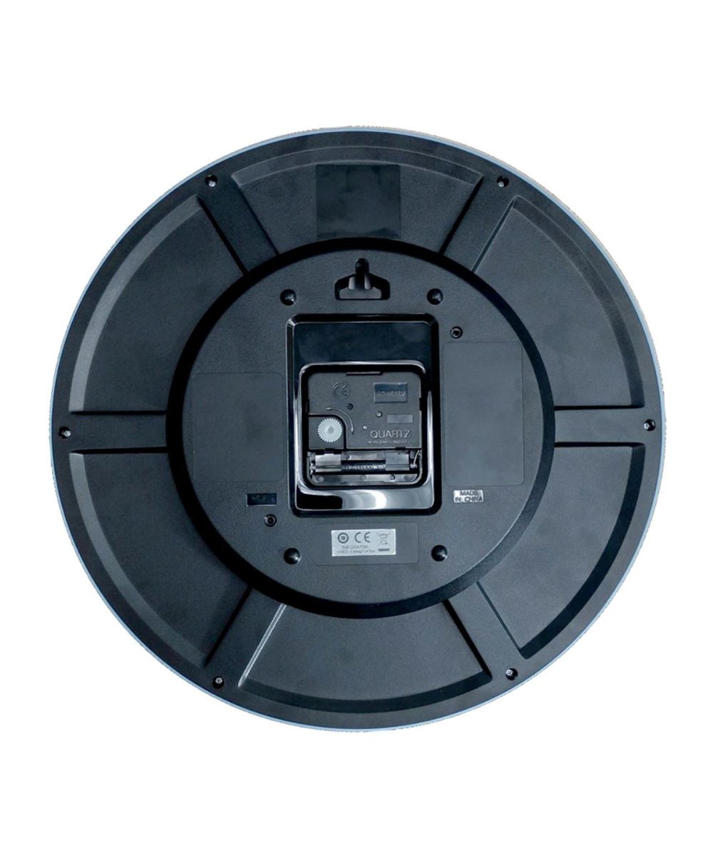 OPEN BOX 12" Business Wall Clock Black Glass Cover