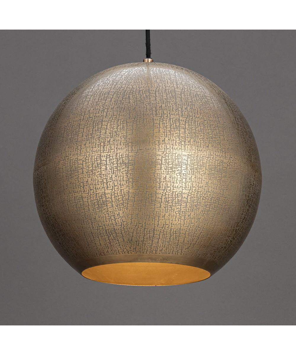 Aurelia 14 inch 1-Light Pendant Weathered Brass