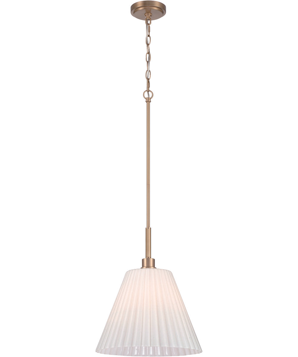 Pleated II 1-Light Lighting Premium Bronze