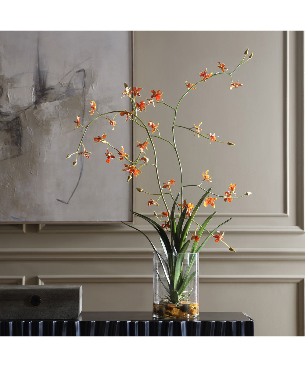 Dancing Orchid In Glass Vase
