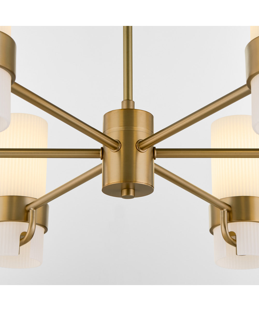 Sojourn 6-light Chandelier Brushed Brass