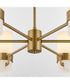 Sojourn 6-light Chandelier Brushed Brass