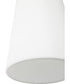 Vertex 3-Light Etched White Convertible Chandelier Brushed Nickel
