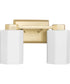 Estrada 2-Light Contemporary Bath & Vanity Light Brushed Gold