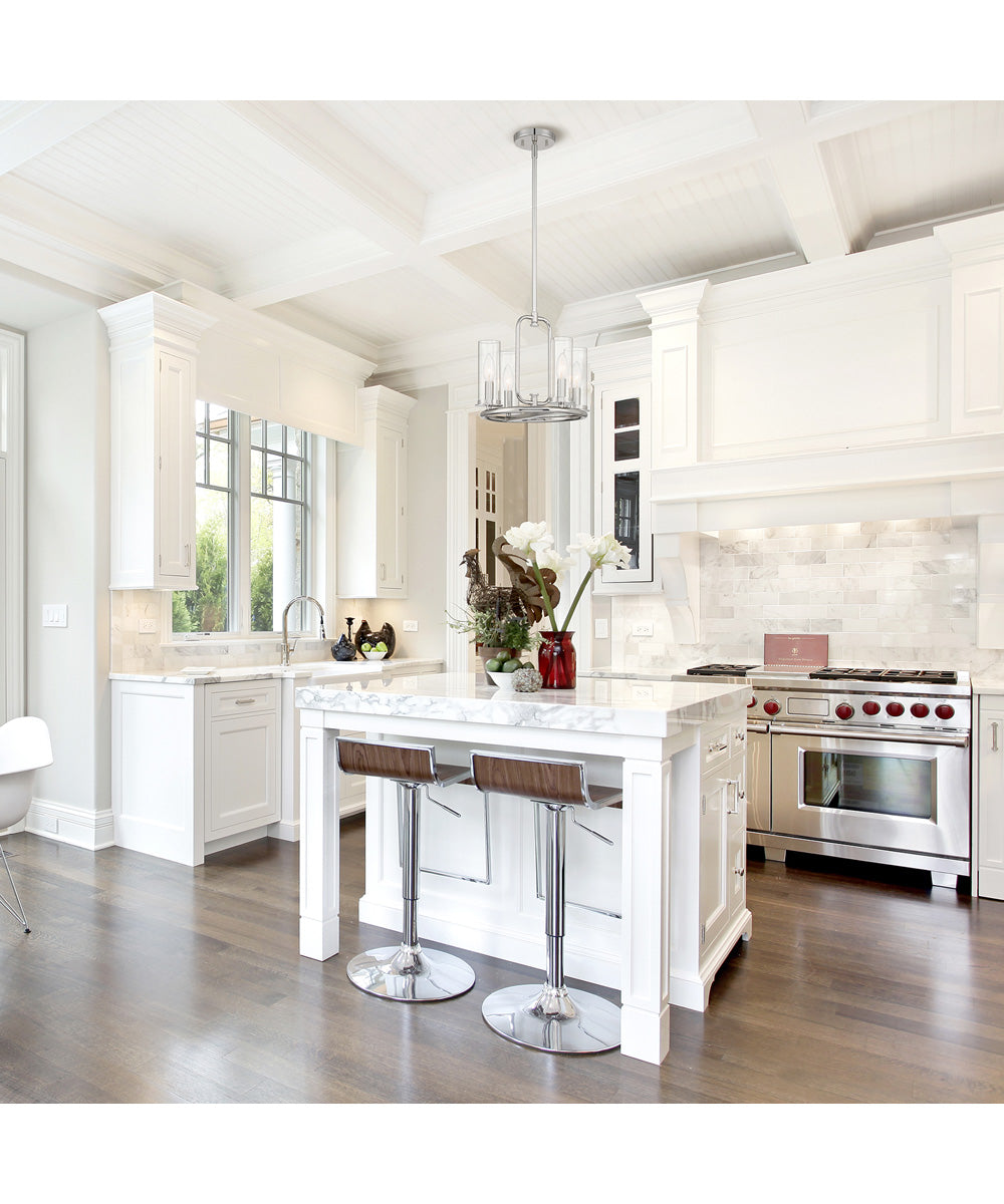 Hudson Heights 4 Light Pendant Convertible Polished Nickel