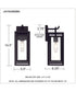 Jayce 1-light Outdoor Wall Light Matte Black