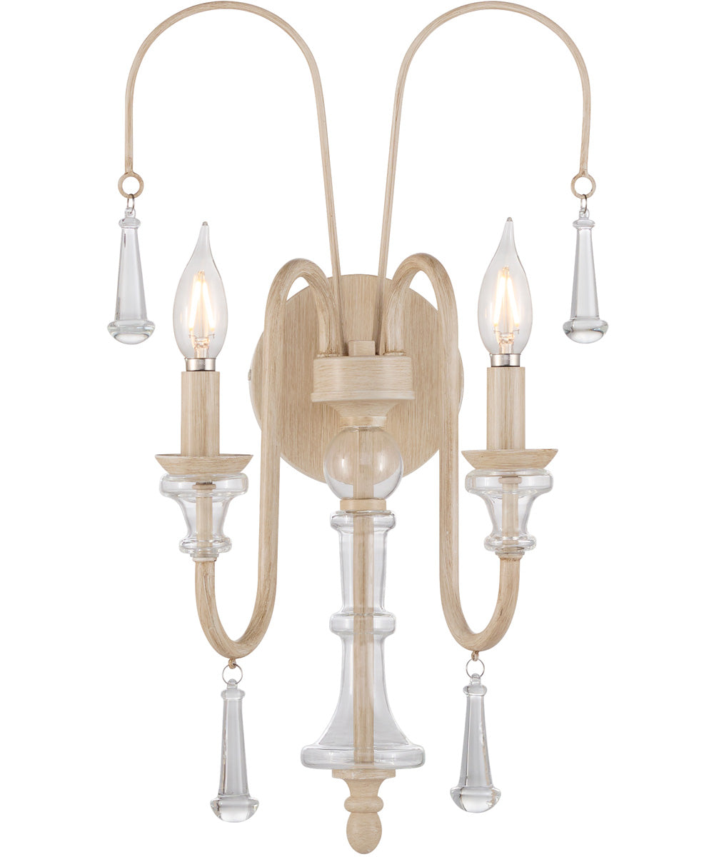 Clasica 2-light Sconce Washed Oak