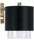 Weller 4-Light Vanity Matte Brass and Black