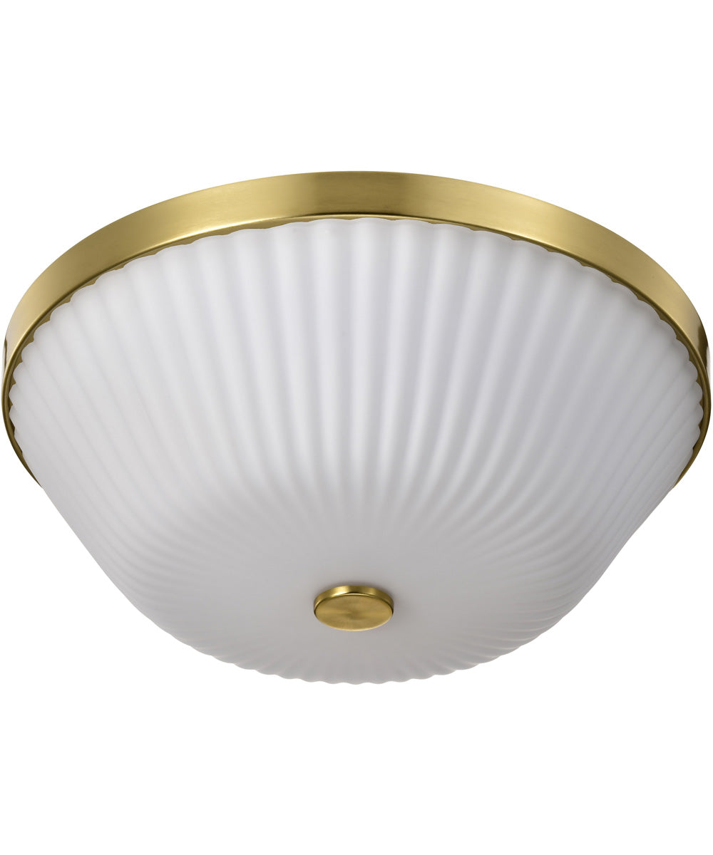 Royale 3-Light Close-to-Ceiling Burnished Brass