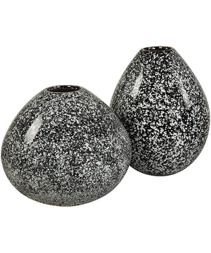 Cosmic Black & White Vases, Set of 2