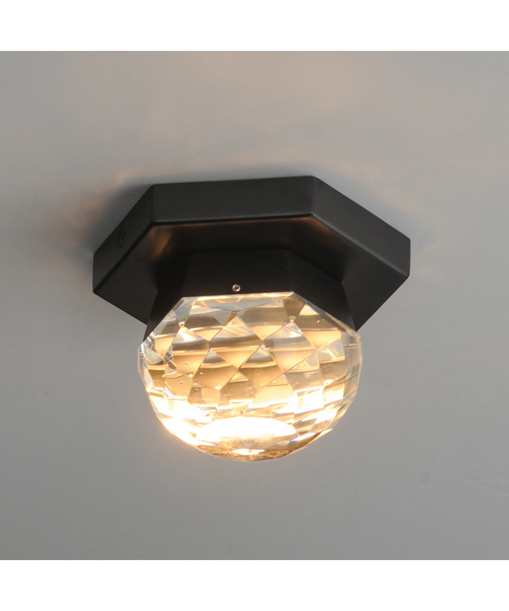 Allumettes 1-Light LED Flush Mount Black