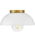 Stu 1-Light Small Flush Mount in Matte White