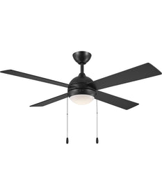 Tavo 52-in. 4-Blade LED Modern Ceiling Fan Matte Black
