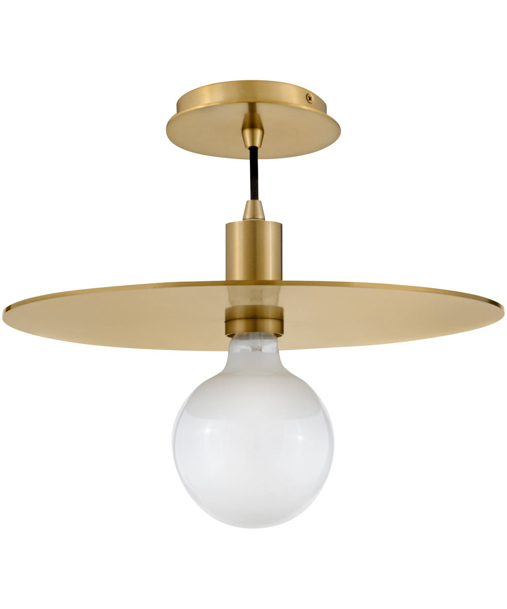 Lulu 1-Light Medium Convertible Pendant in Lacquered Brass