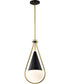Admiral 1-Light Pendant Matte Black