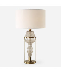 Out Of Time Seeded Glass Table Lamp
