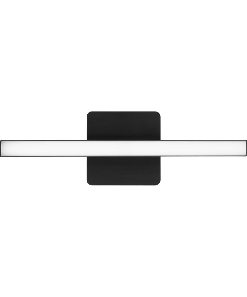 Phase 4 16 in. Small Modern Integrated 3CCT Integrated LED Linear Vanity Light Matte Black