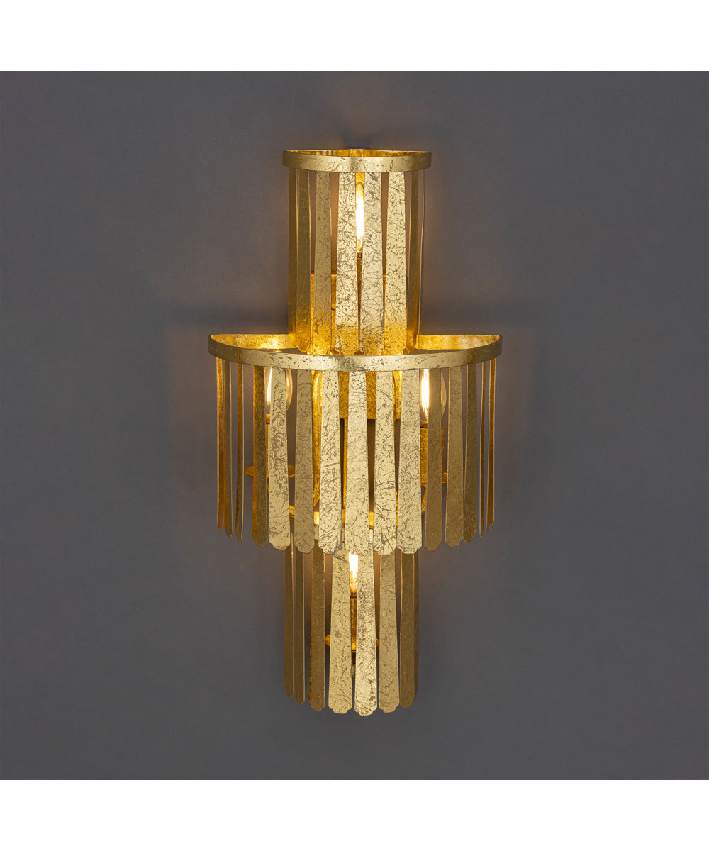Regalia 3-Tier Wall Sconce Gold Leaf