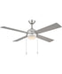 Tavo 52-in. 4-Blade LED Modern Ceiling Fan Brushed Nickel