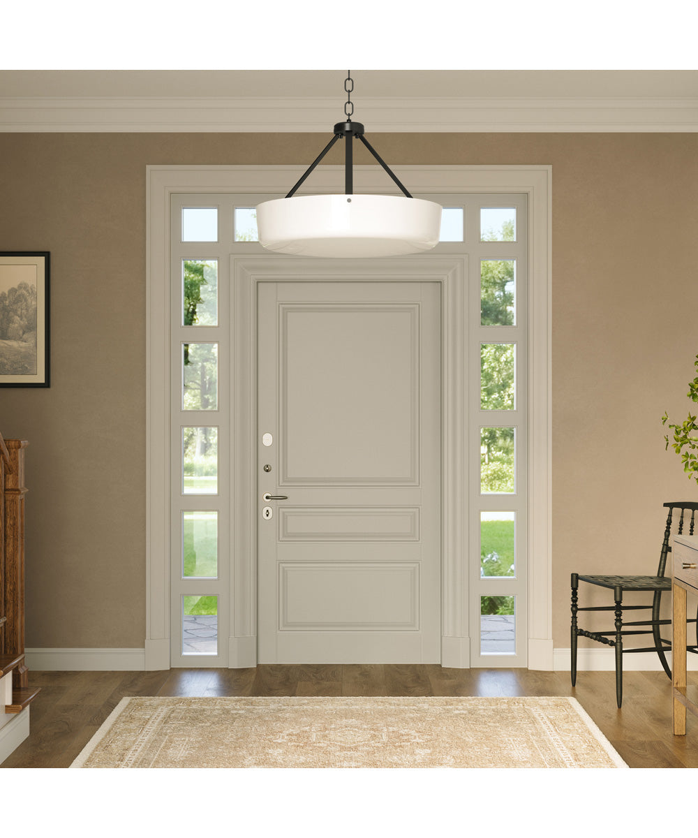 Lieon 3-Light Convertible Pendant Black