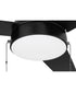 Cozy 52" 3-Blade Ceiling Fan 1-Light Fan Flat Black