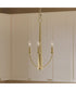 Jheni 3-Light Chandelier Brushed Gold