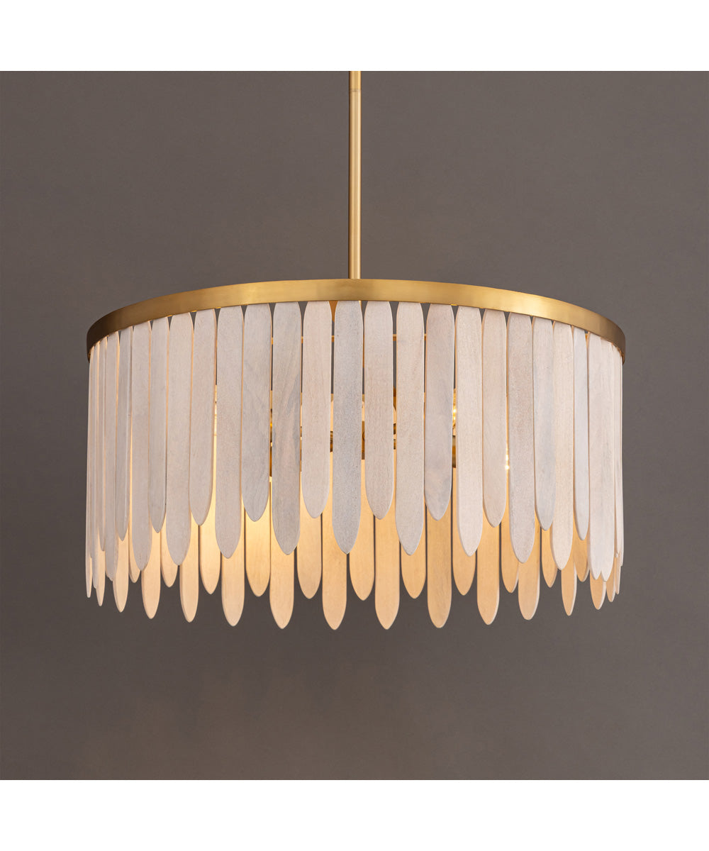 Marimba 26 inch Pendant Weathered White