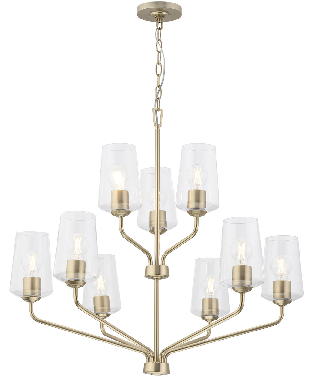 Celino 9-Light Chandelier Champagne Bronze