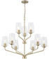 Celino 9-Light Chandelier Champagne Bronze