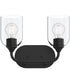 Ilia 2-Light Bath Vanity with Clear Glass Shade Matte Black