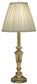 28"H 1-Light Buffet Lamp Burnished Brass