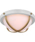 Lincoln 2-Light Close-to-Ceiling Matte White