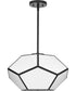 Latham 18 in. 3-Light Flush Mount Matte Black