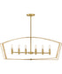 Sammi 6-Light Large Six Light Linear in Lacquered Brass