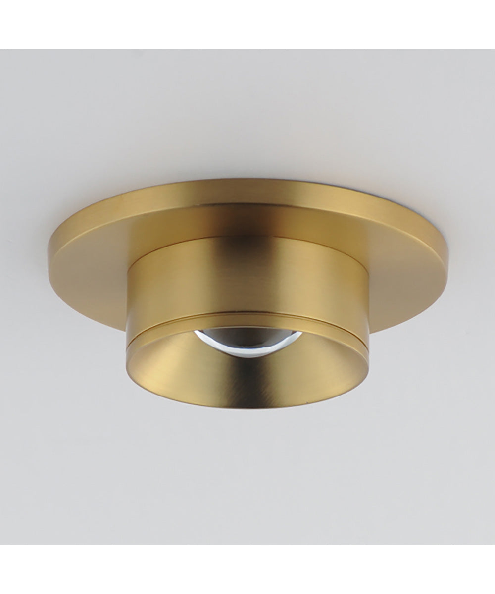 Caldera LED Flush Mount Natural Aged Brass