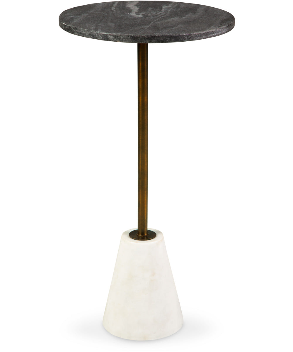 Caramont Accent Table Black/White/Gold