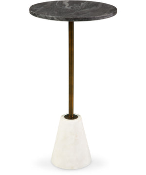 Caramont Accent Table Black/White/Gold