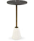 Caramont Accent Table Black/White/Gold