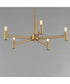 Emana 5-Light Chandelier Natural Aged Brass