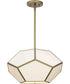 Latham 18 in. 3-Light Flush Mount Vintage Gold