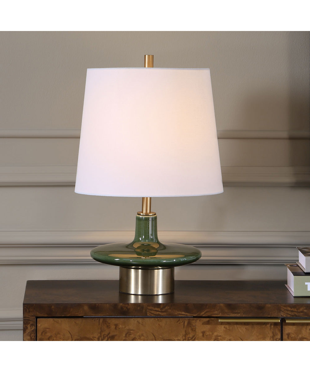 Sieler Glossy Green Table Lamp