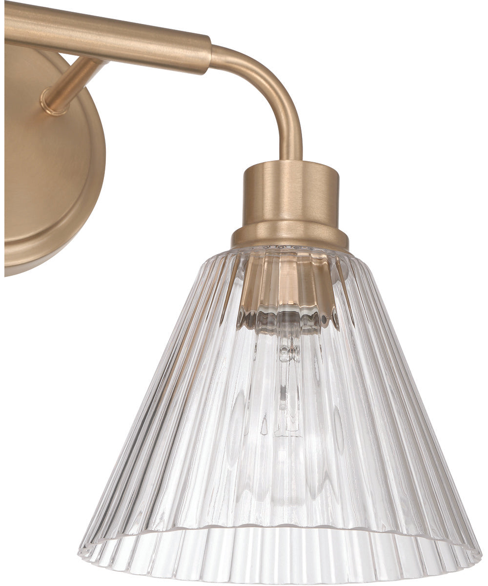 Pleated 2-Light Lighting Premium Bronze