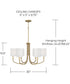 Adrian 6-Light Chandelier Aged Brass