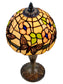 Ferndell Butterfly 14.25 Inch  Tall Handmade Tiffany Accent Lamp