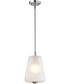 Lune 1-Light Pendant Brushed Nickel