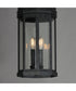 Wright 3-Light Outdoor Pendant Black Patina