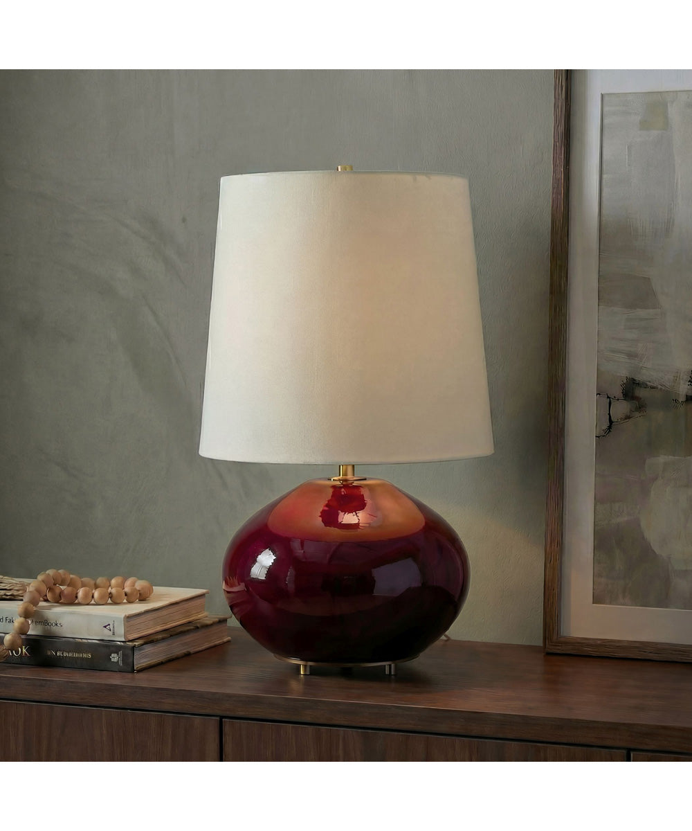 Allemand Ruby Red Glaze Table Lamp